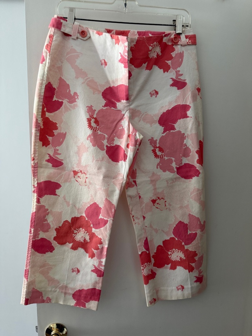Ann Taylor Pink Floral Petite Skirt